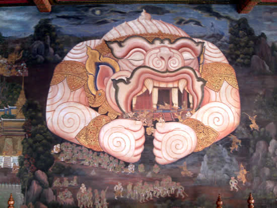 Thai palace mural